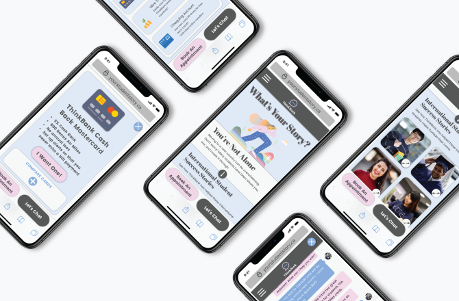 Concept exploration created during a banking design sprint focused on improving future digital banking experiences.